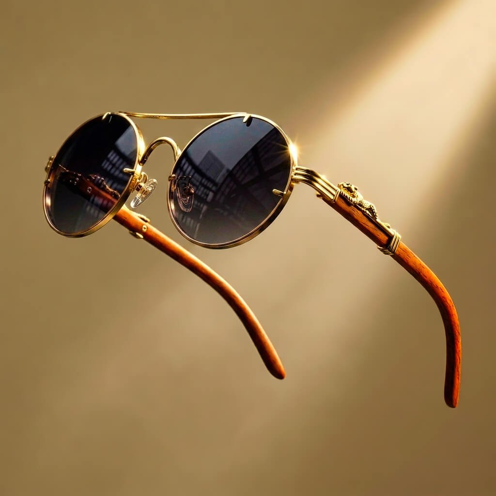 Jaguara Wooden Retro Shades - York Miller
