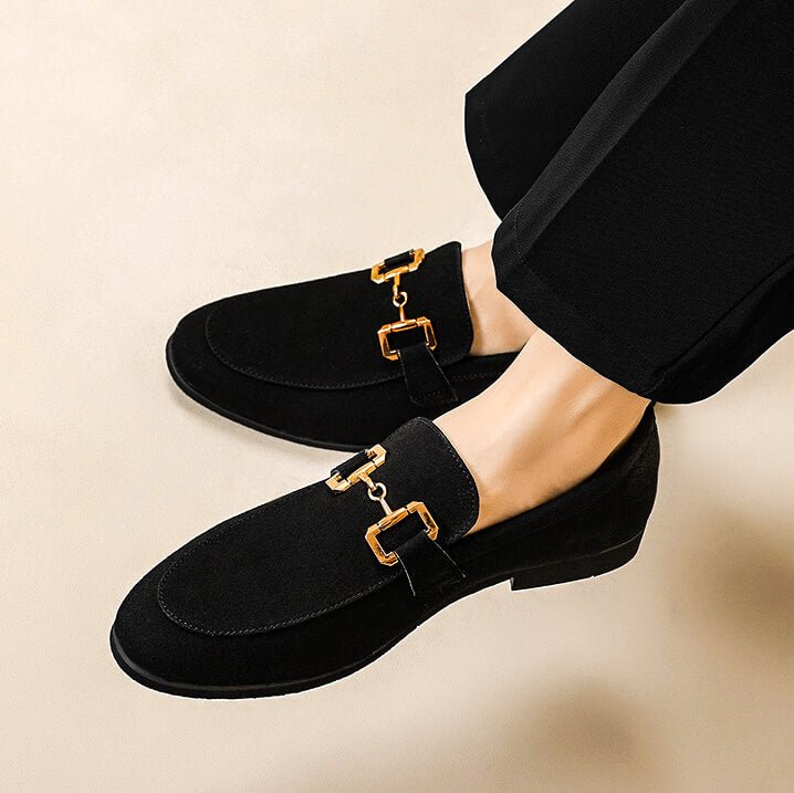 Massimo Heritage Suede Loafers - York Miller