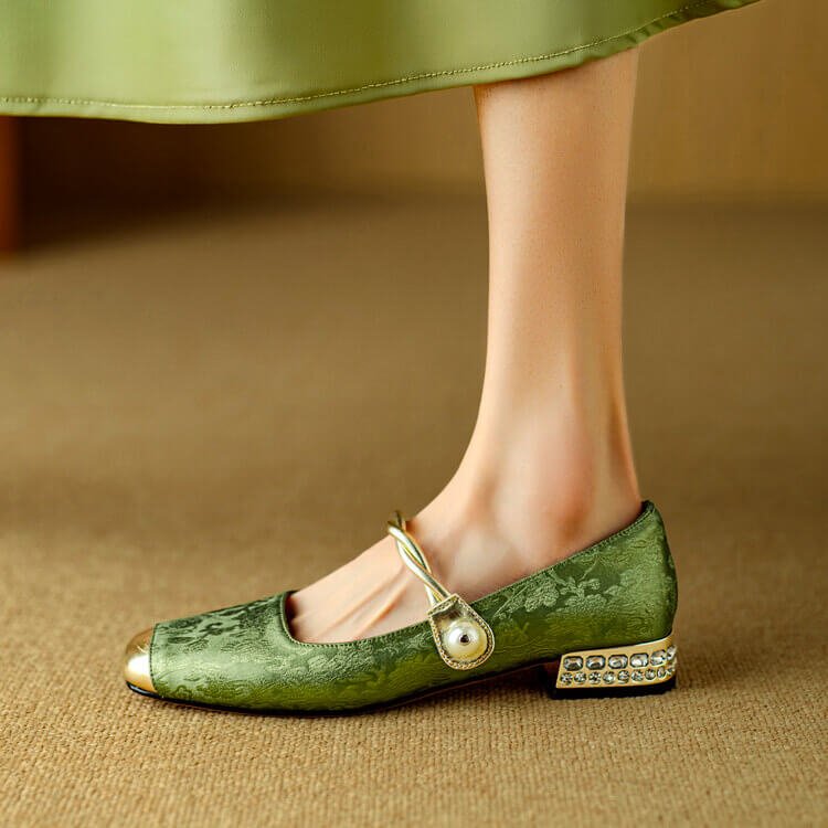Perla Mary Jane Flats - York Miller