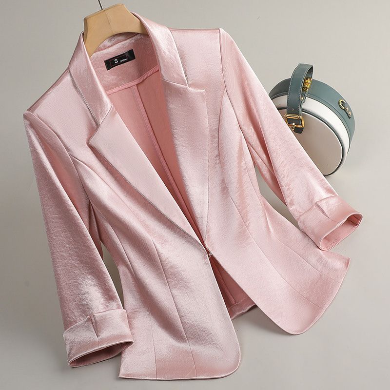Lana Serena Elegant Satin Blazer - York Miller