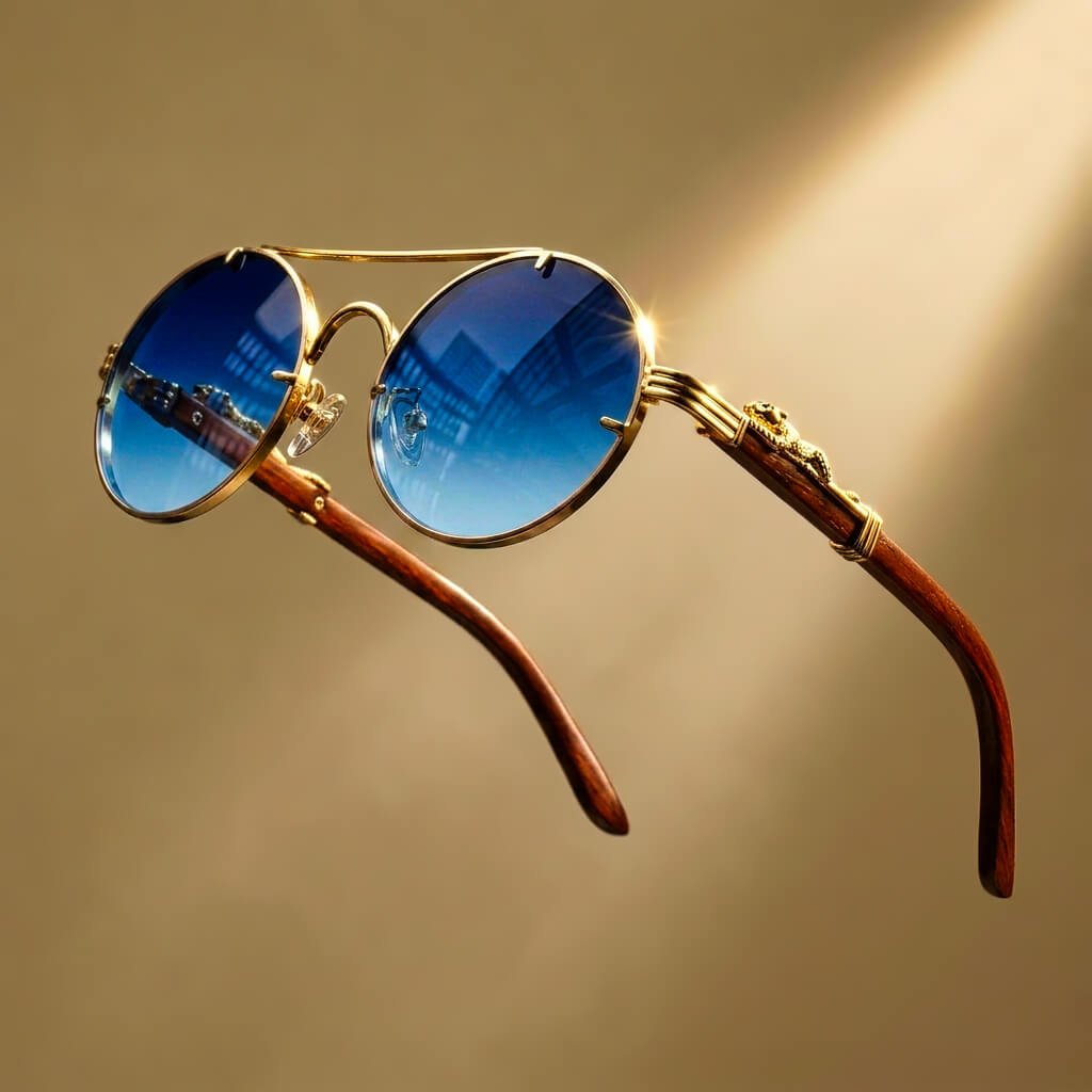 Jaguara Wooden Retro Shades - York Miller