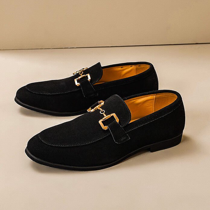 Massimo Heritage Suede Loafers - York Miller