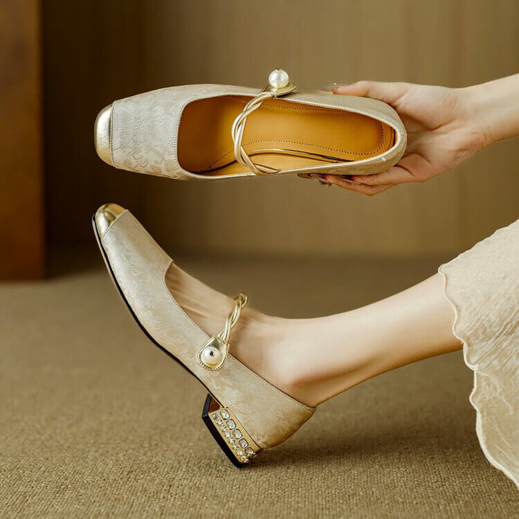 Perla Mary Jane Flats - York Miller