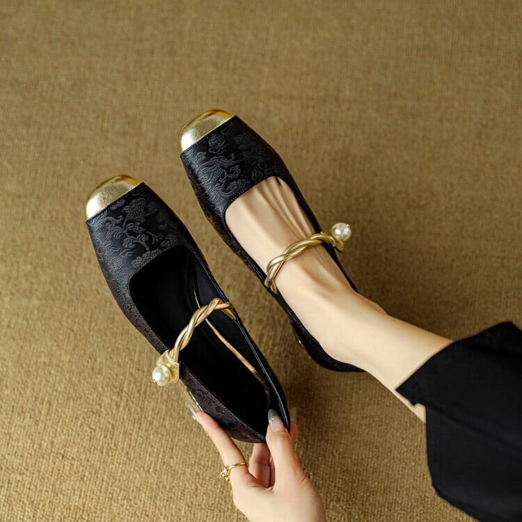 Perla Mary Jane Flats - York Miller