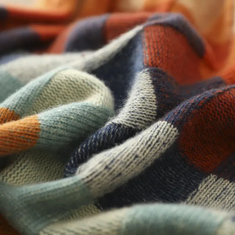 Emma Checkered Merino Sweater - York Miller