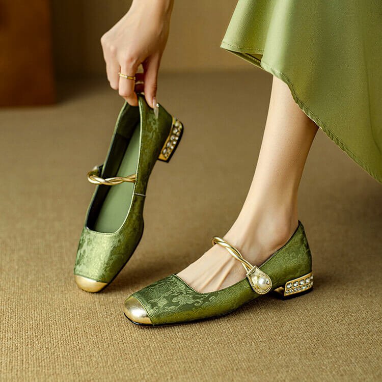 Perla Mary Jane Flats - York Miller