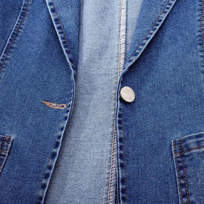 Theodora Organic Denim Blazer - York Miller
