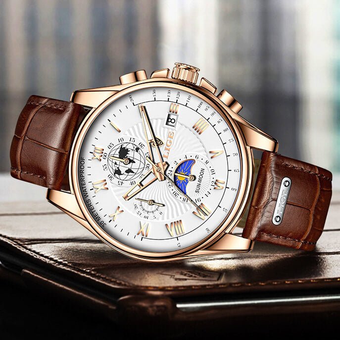 Lige Vintage Chronograph Watch - York Miller