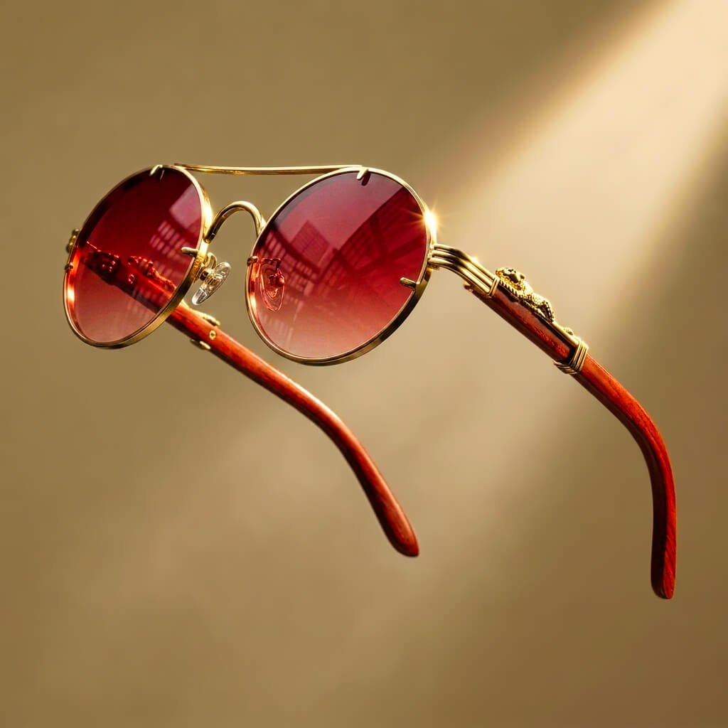 Jaguara Wooden Retro Shades - York Miller