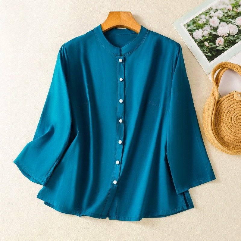 Camila Serena Satin Blouse - York Miller