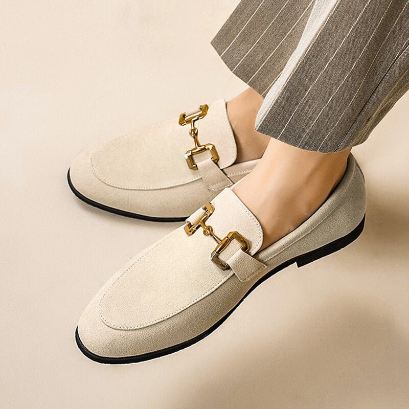 Massimo Heritage Suede Loafers - York Miller