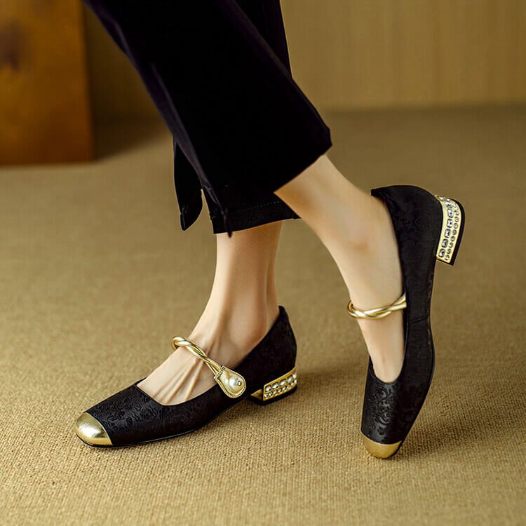Perla Mary Jane Flats - York Miller