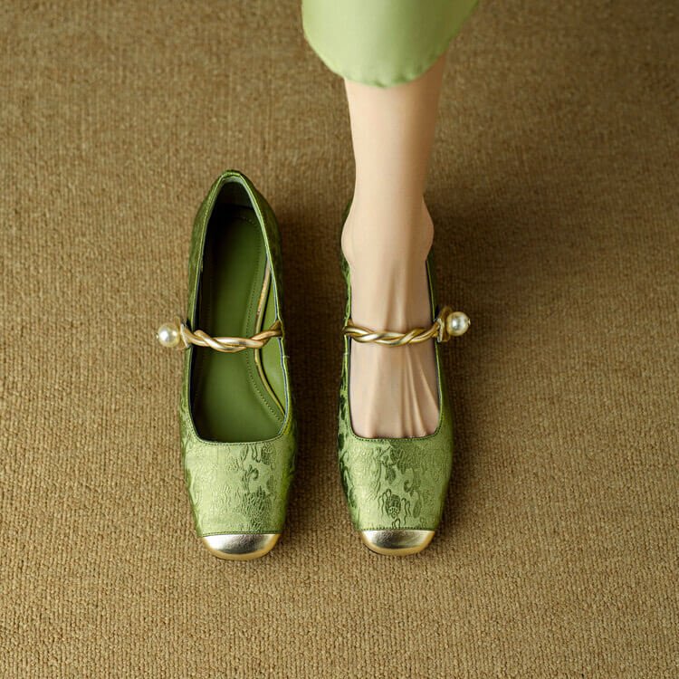 Perla Mary Jane Flats - York Miller