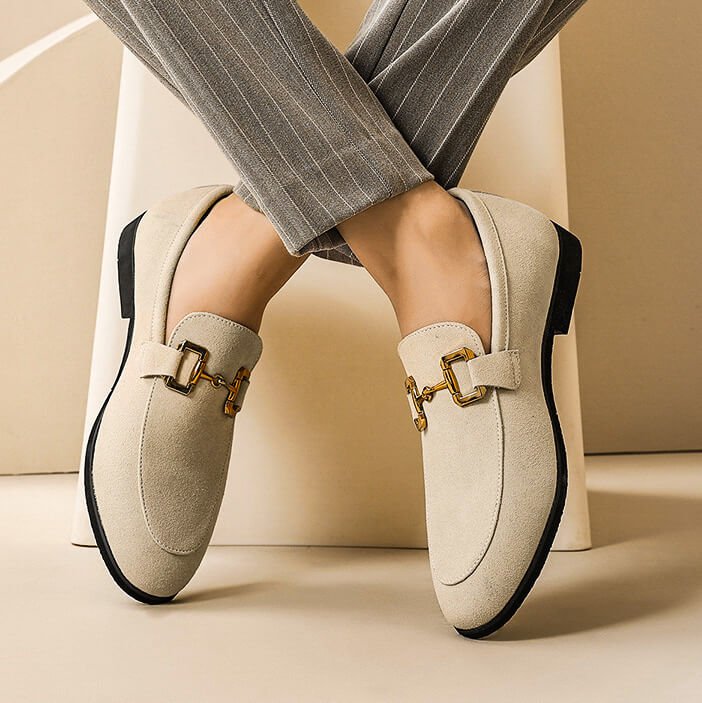 Massimo Heritage Suede Loafers - York Miller