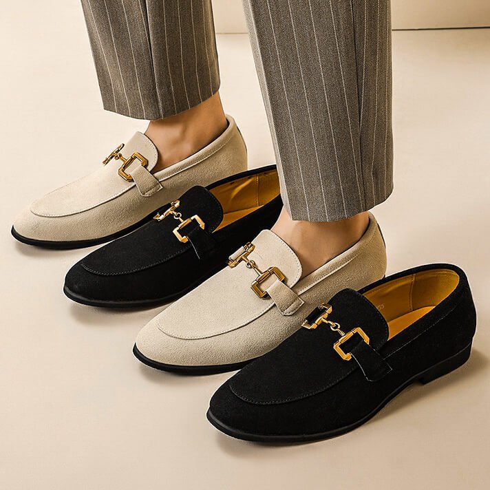 Massimo Heritage Suede Loafers - York Miller