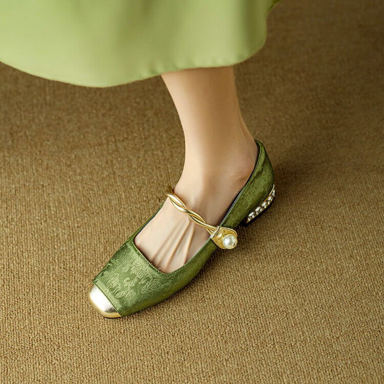 Perla Mary Jane Flats - York Miller