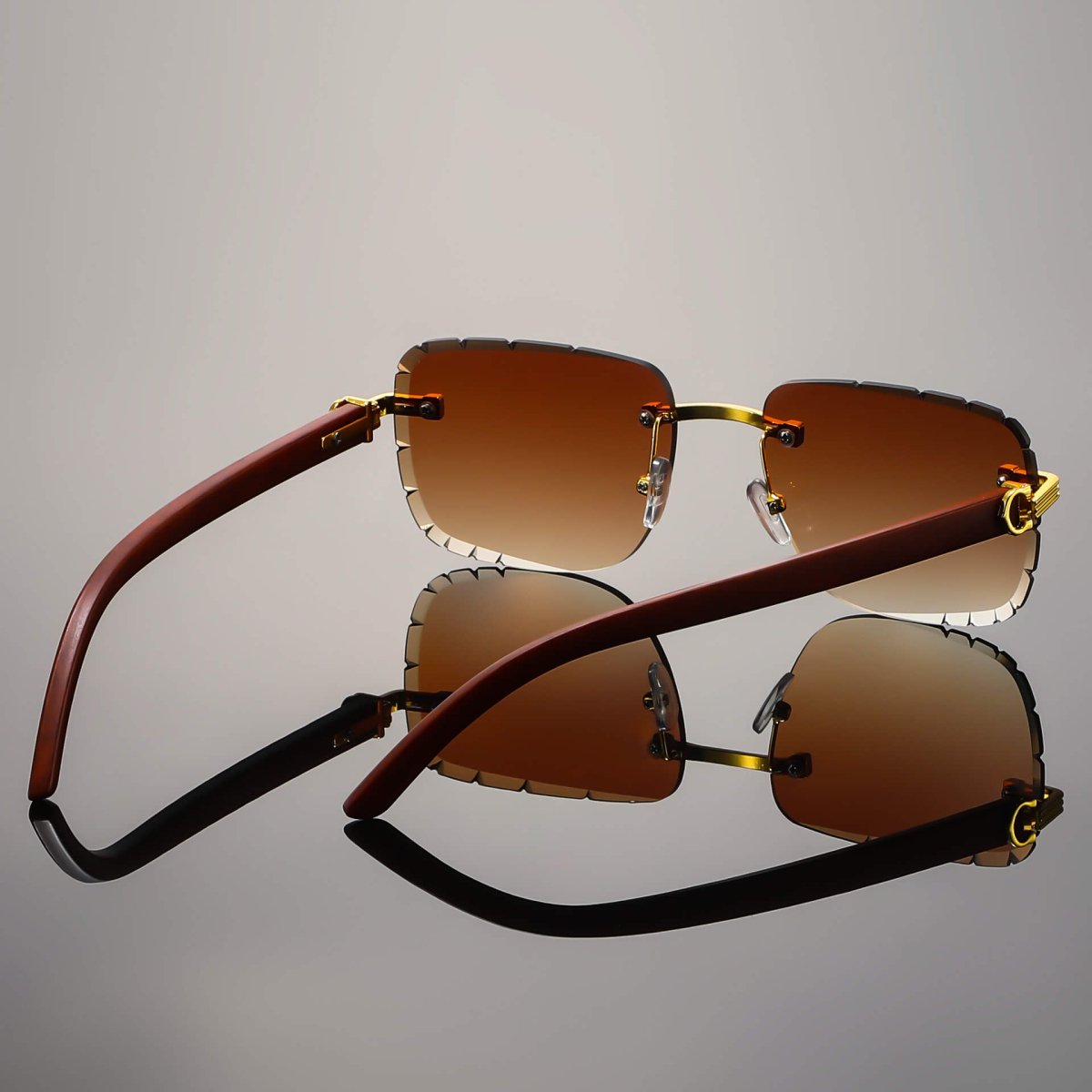 Napoli Rimless Retro Shades - York Miller