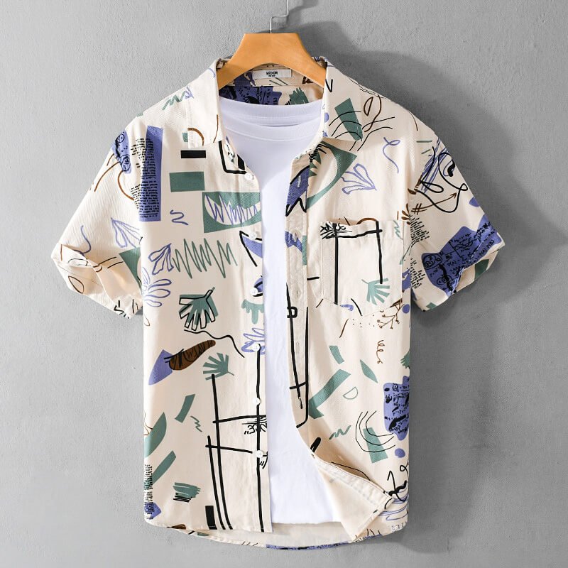 Picasso Abstract Cotton Shirt - York Miller