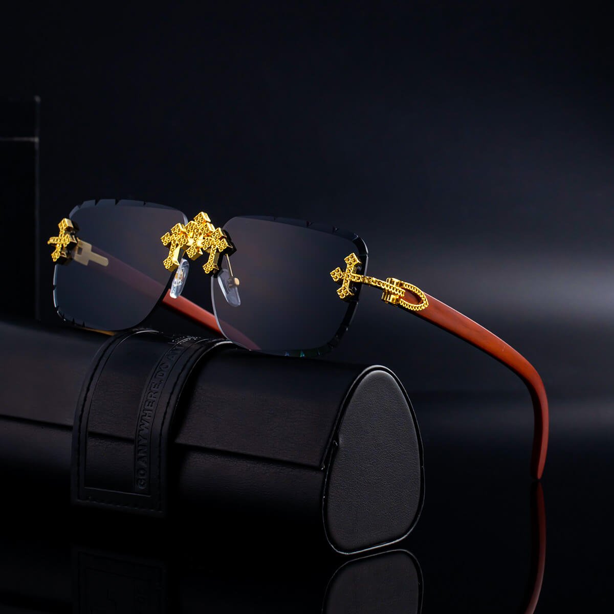 Imperium Rimless Retro Shades - York Miller