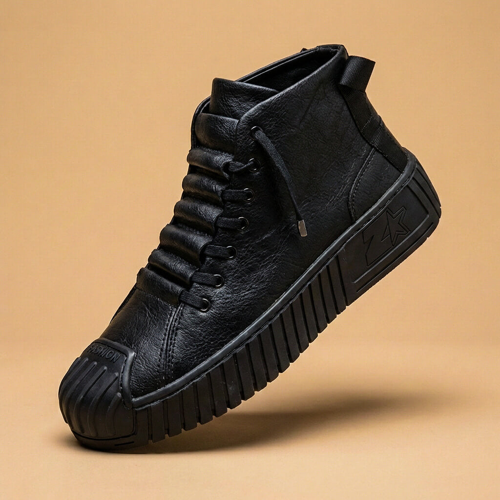 Lawrence High-Top Leather Sneakers