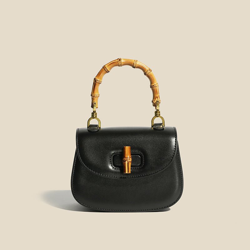 Valentina Leather Bamboo Handbag - York Miller
