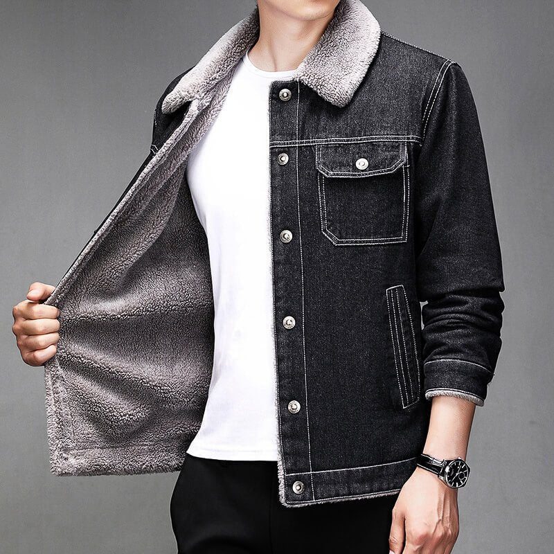 Calvin Denim Sherpa Jacket - York Miller