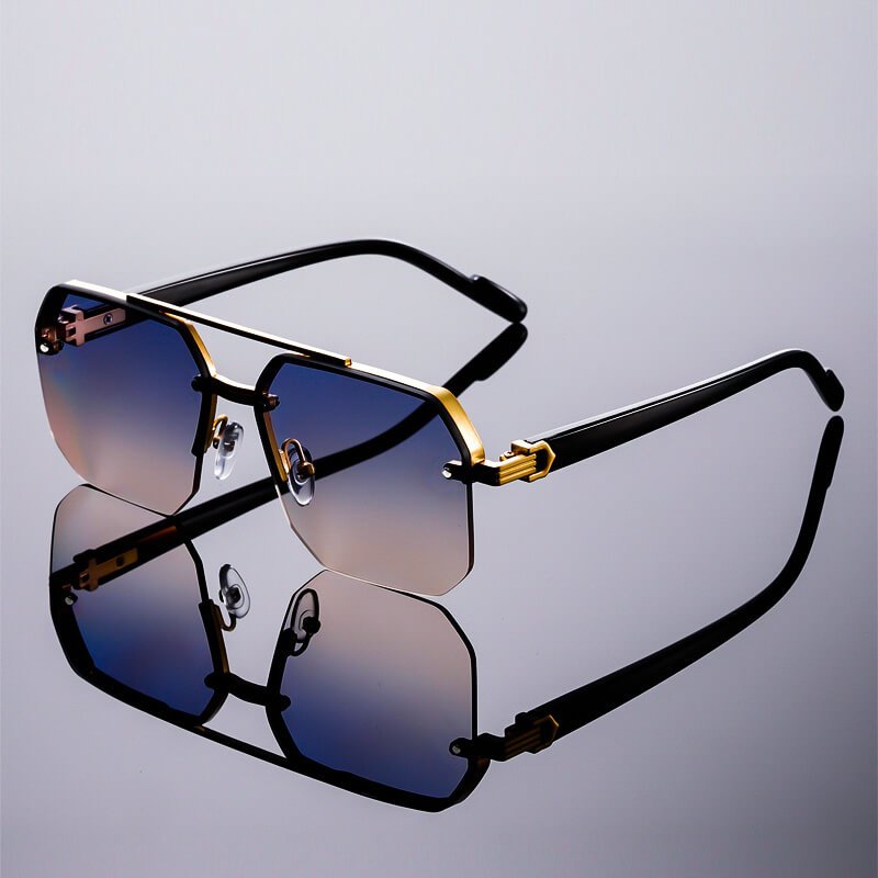 Milano Semi-Rimless Vintage Shades - York Miller