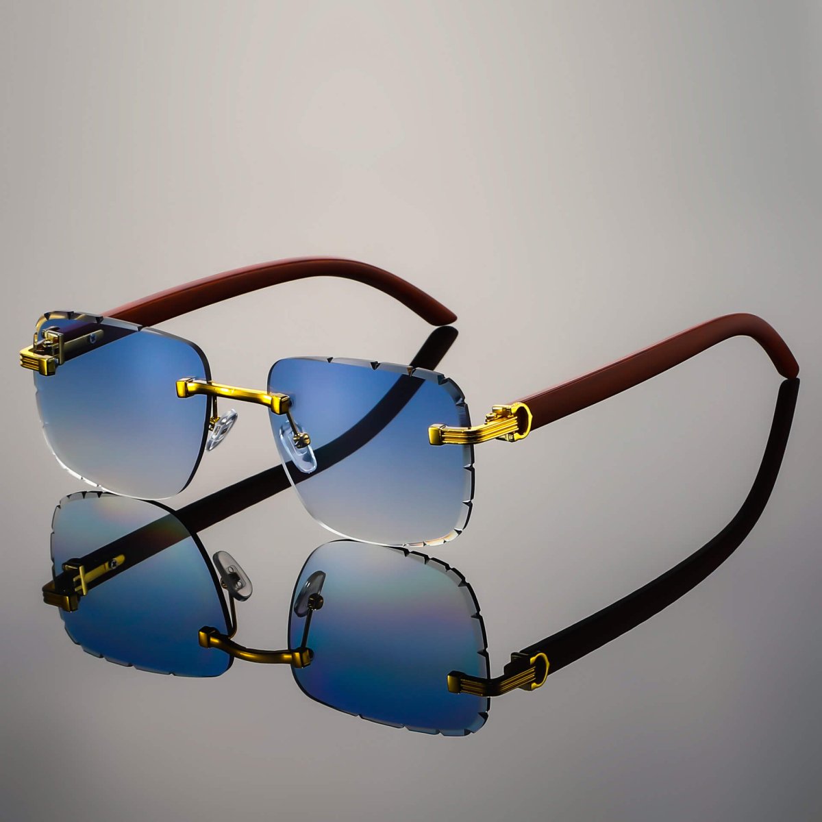 Napoli Rimless Retro Shades - York Miller