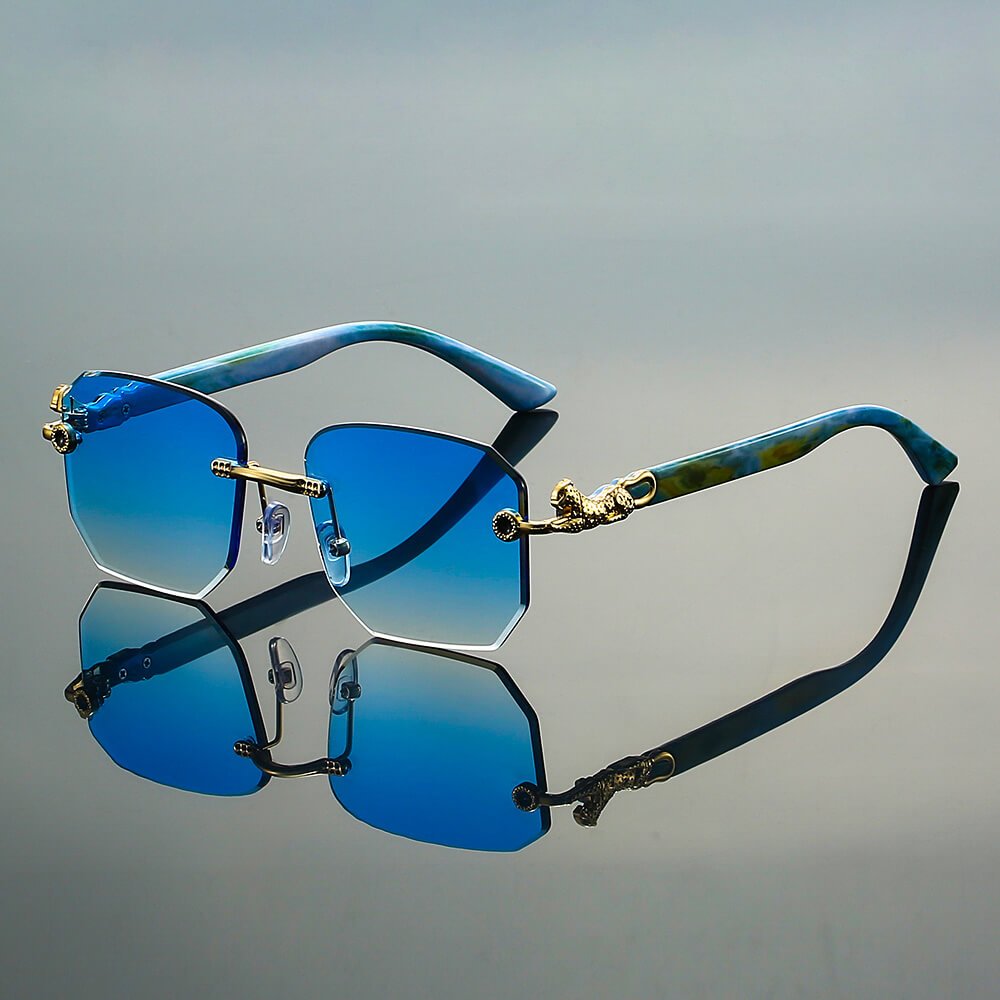 Logan Retro Rimless Shades - York Miller