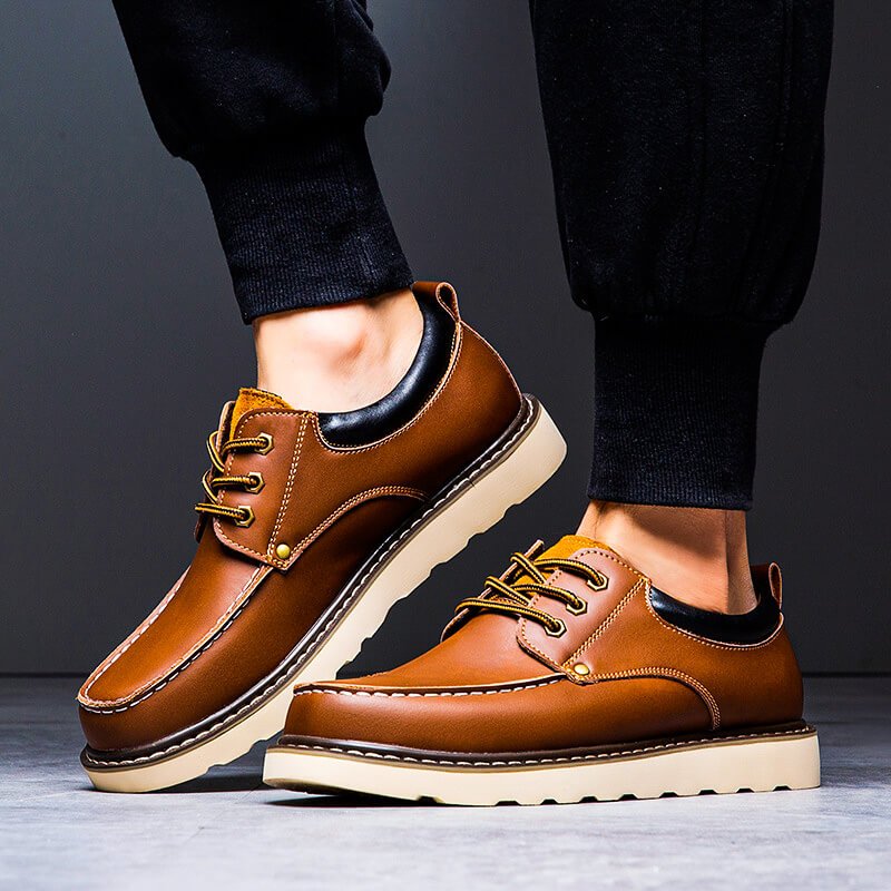 Marcelo Retro Leather Shoes - York Miller