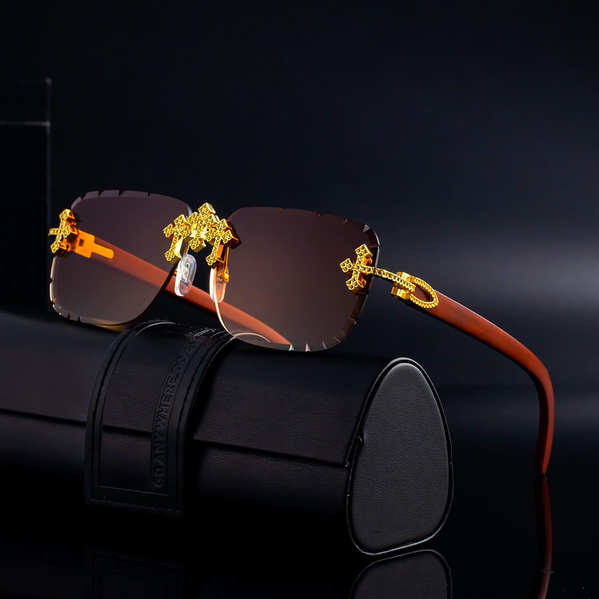 Imperium Rimless Retro Shades - York Miller