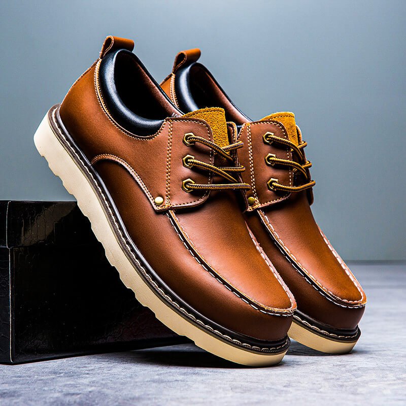 Marcelo Retro Leather Shoes - York Miller