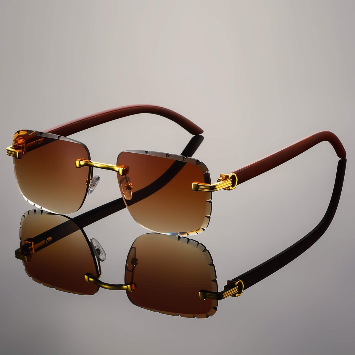 Napoli Rimless Retro Shades - York Miller