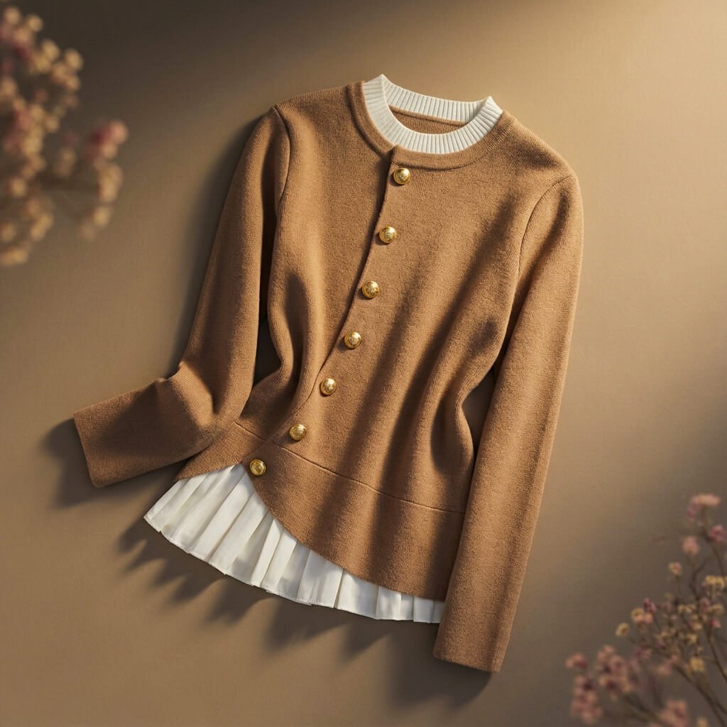 Pearl Couture Merino Wool Sweater - York Miller