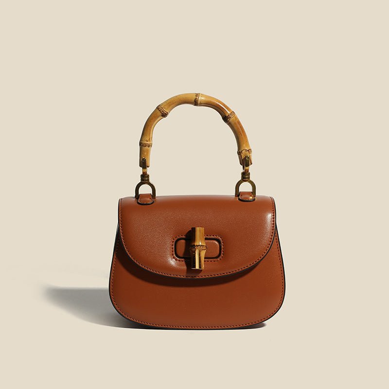 Valentina Leather Bamboo Handbag - York Miller