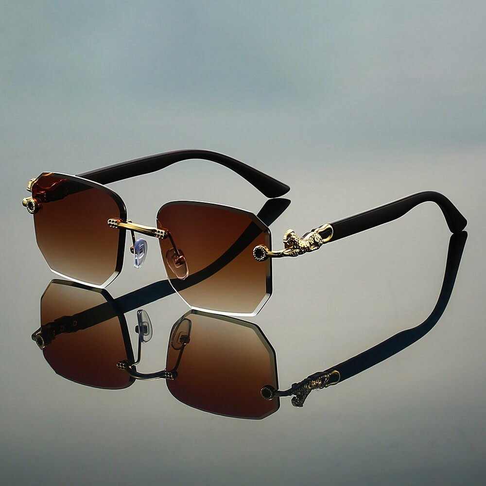 Logan Retro Rimless Shades - York Miller