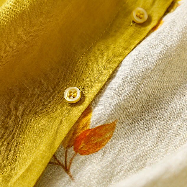 Lila Two-Tone Linen Blouse - York Miller