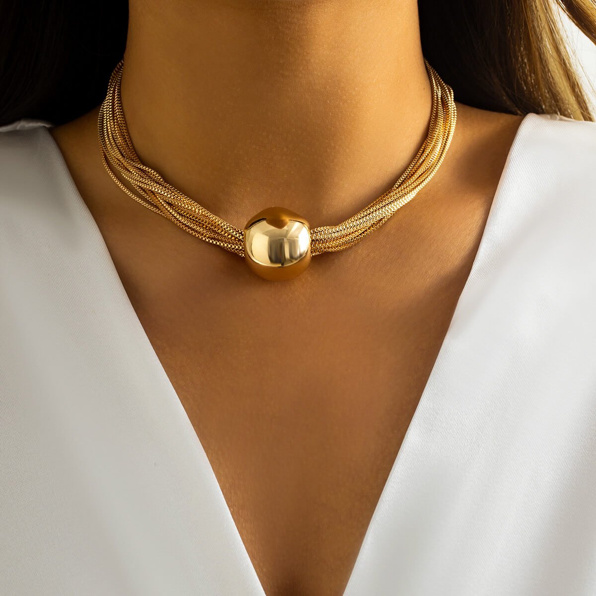 Aria Elegant Sphere Necklace - York Miller