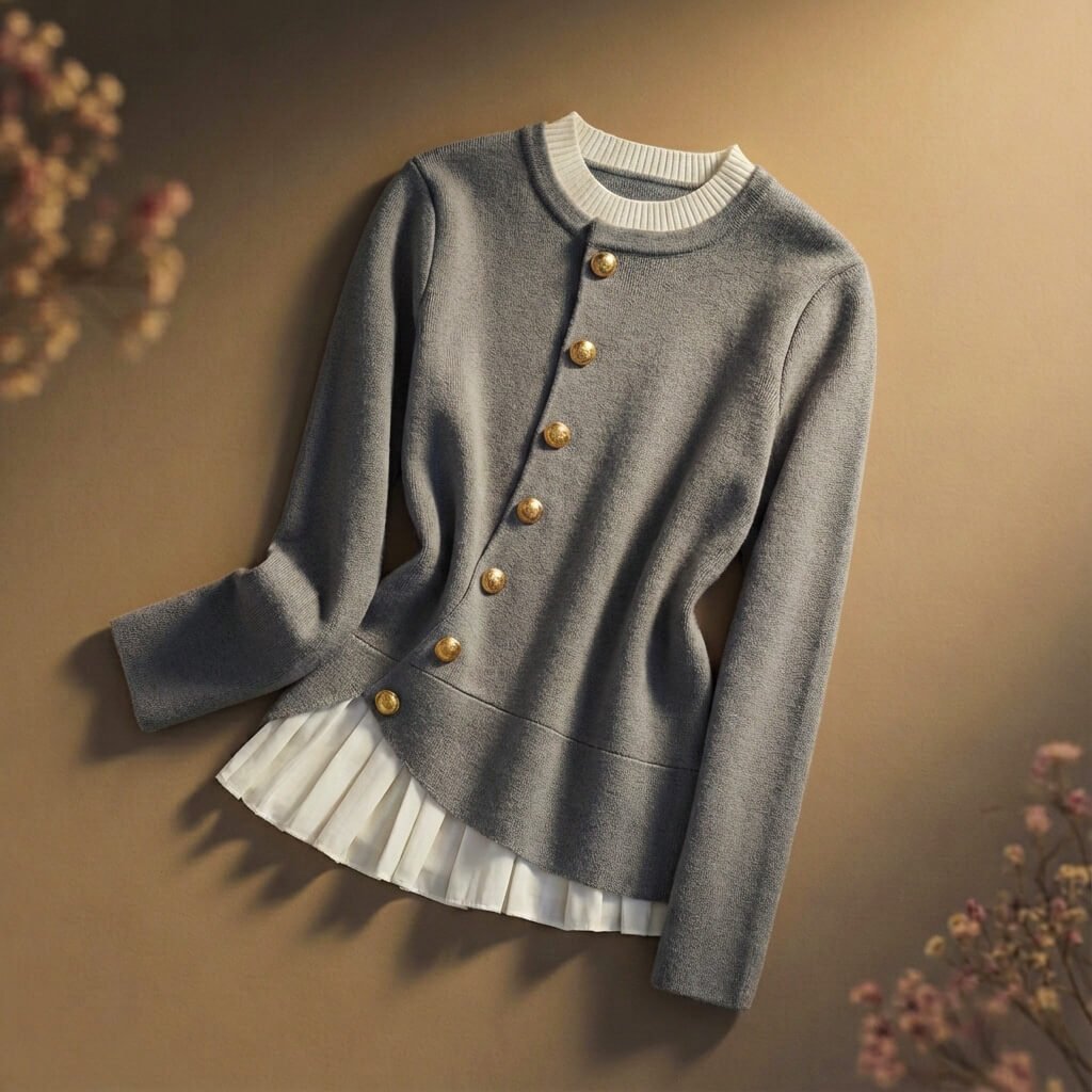 Pearl Couture Merino Wool Sweater - York Miller