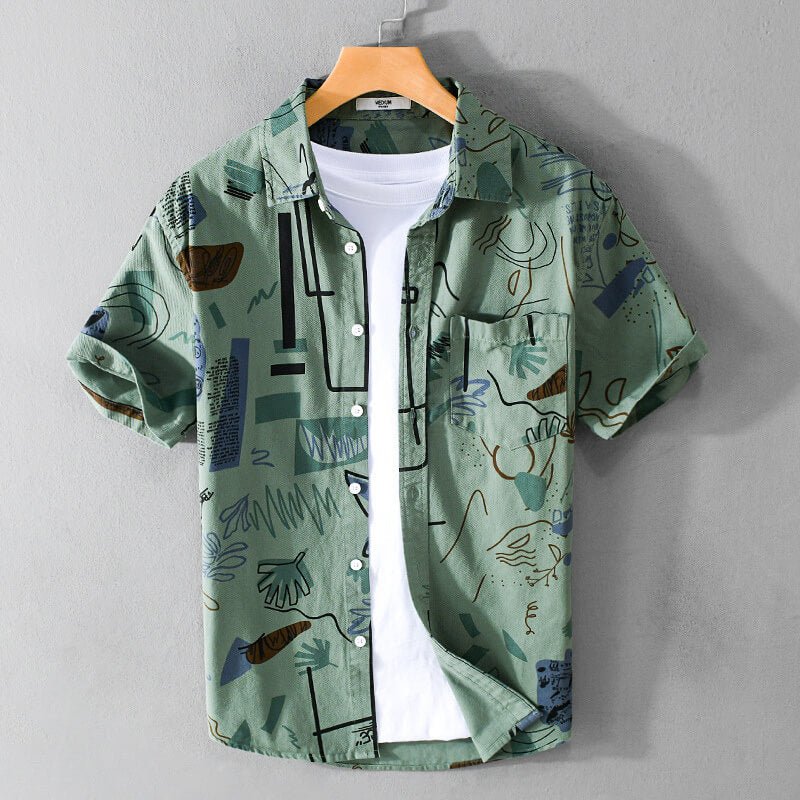 Picasso Abstract Cotton Shirt - York Miller