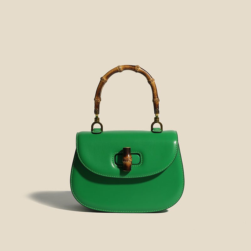 Valentina Leather Bamboo Handbag - York Miller