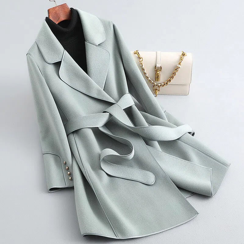 Aria Virgin Wool Trench Coat