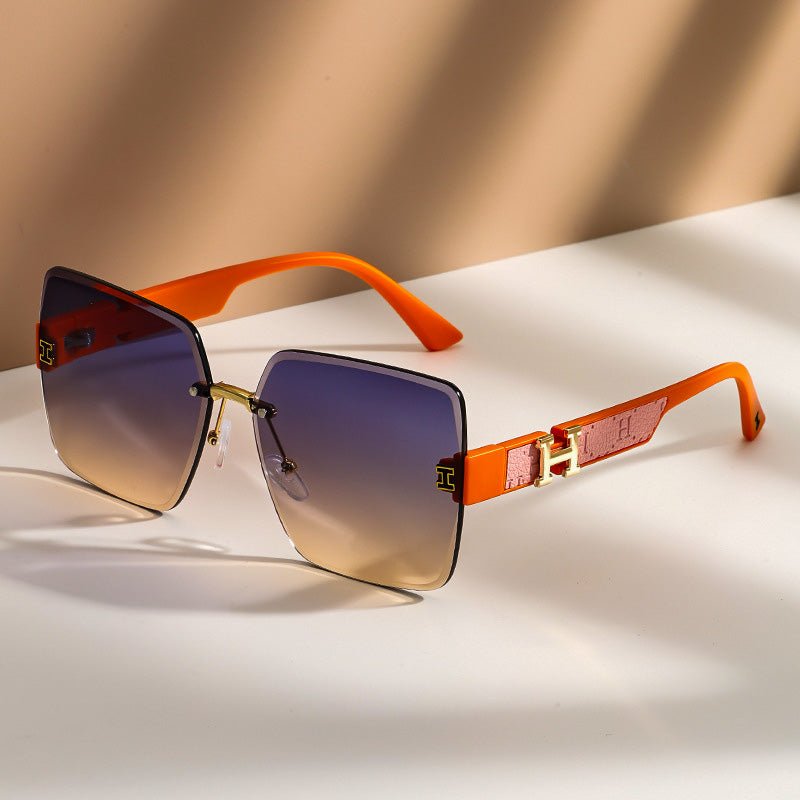 Helia Oversized Rimless Shades - York Miller