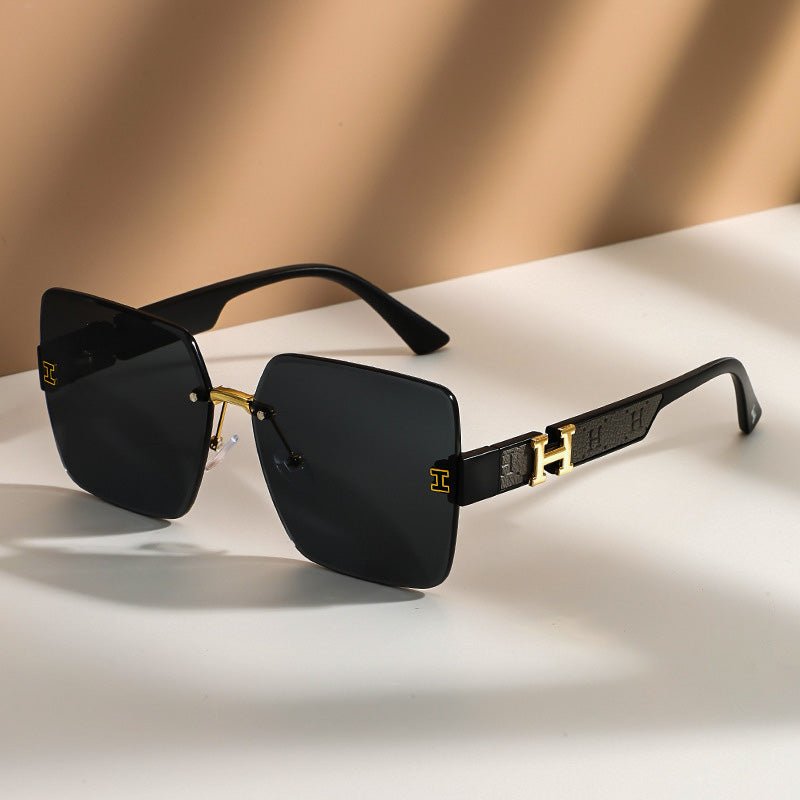 Helia Oversized Rimless Shades - York Miller