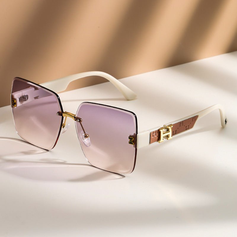 Helia Oversized Rimless Shades - York Miller