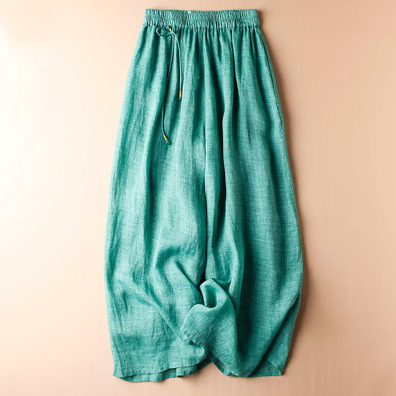 Elena Cotton-Linen Pants - York Miller