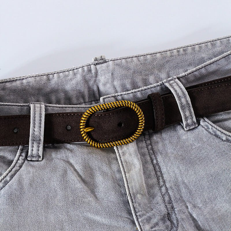 Charlotte Suede Belt - York Miller