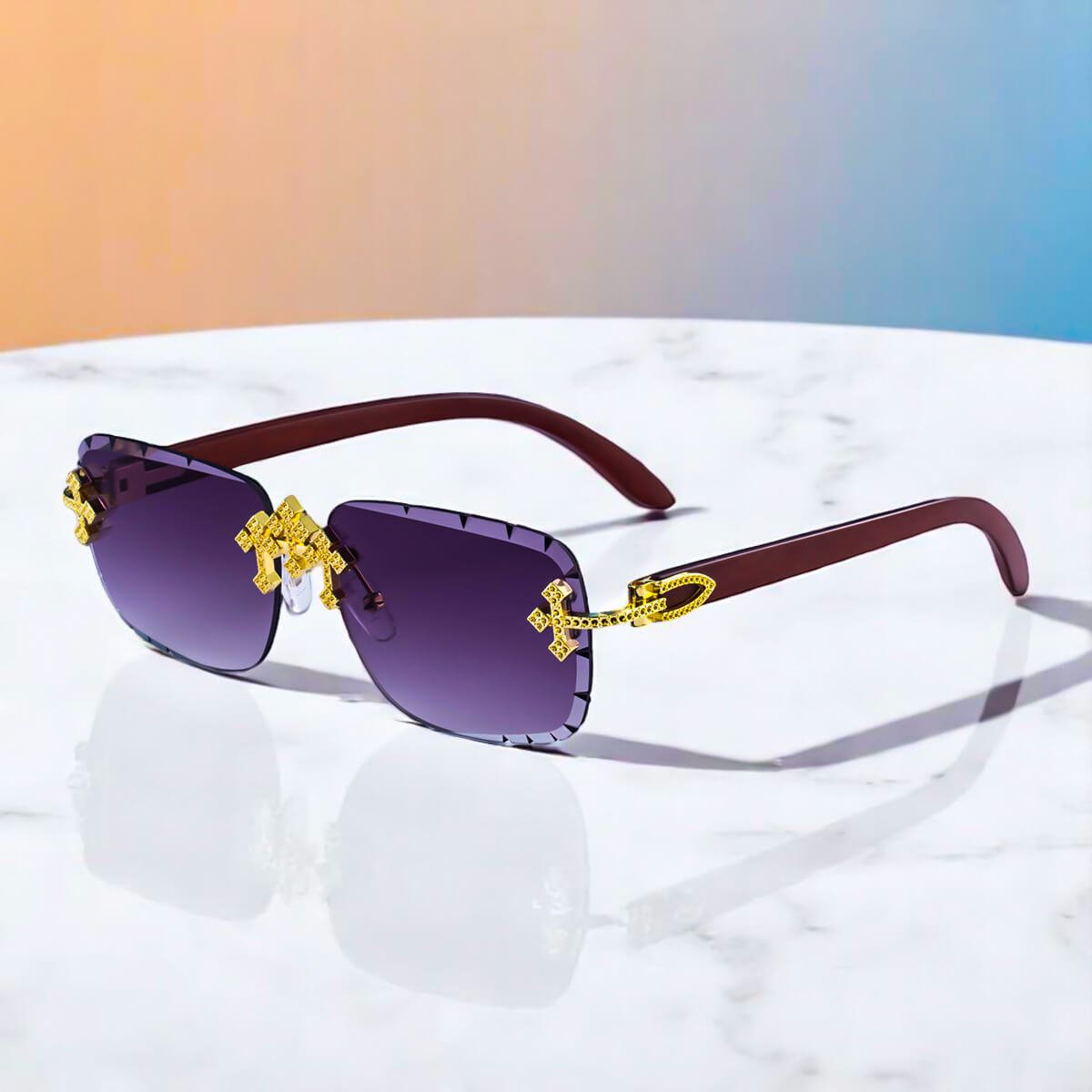 Imperium Rimless Retro Shades - York Miller