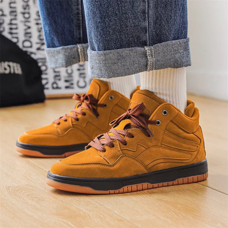 Leather Basketball Sneakers - York Miller