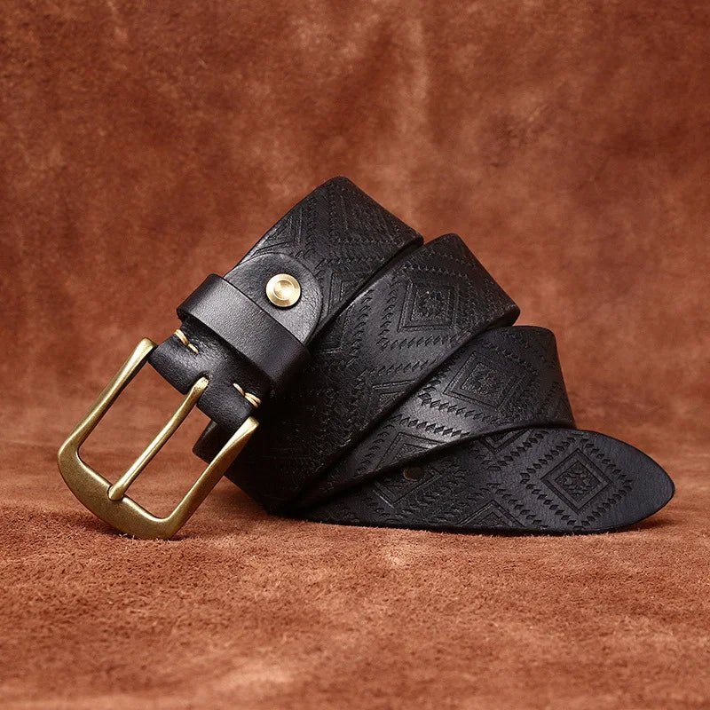Tribal Leather Belt - York Miller